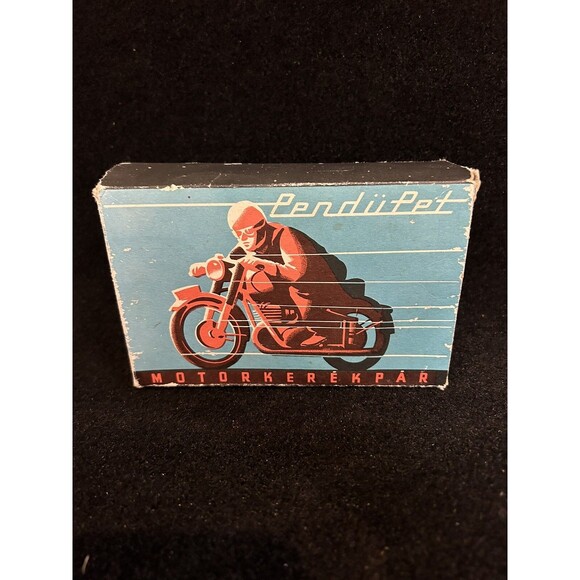Tin Toy  Friction Powered Motorkerekpar Motorcycle W/Box B1 - Picture 2 of 12
